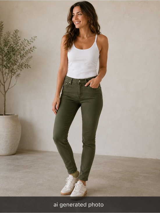 LOFT Denim - LOFT Modern Skinny Jeans | Size 27/4 | Olive/Army Green